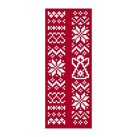 Butterfly bookmark cross stitch pattern. Cross stitch kit - Christmas bookmarks II - Coricamo
