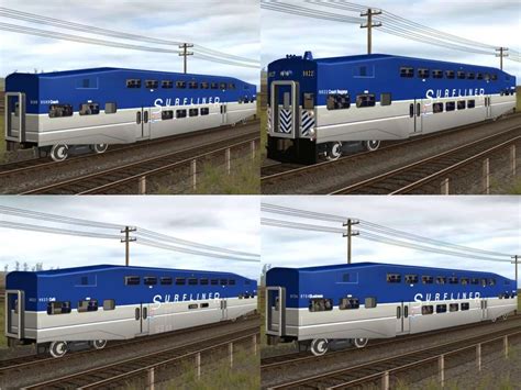Fictional Amtrak Bilevel Releases Trainz Commuter Rail