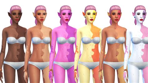 Sims 4 Face And Body Discoloration By D0rkysimmer Skin
