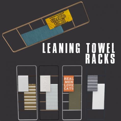 Leo 4 Sims Leaning Towels • Sims 4 Downloads
