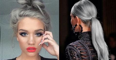 First of all, gray hairs are caused by the lack of color pigment in the hair shaft. Would You Dye Your Hair Grey?