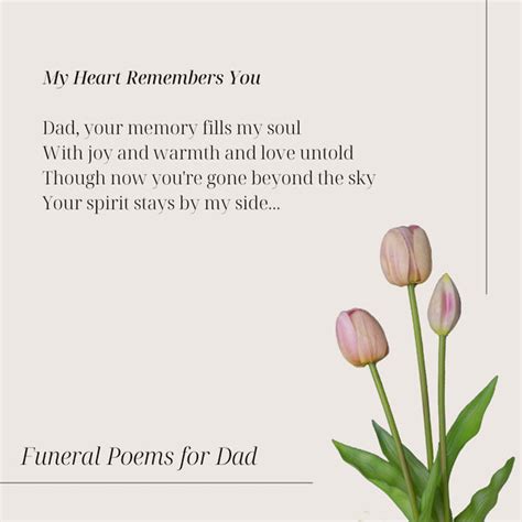 Moving Funeral Poems For Dad Verses To Honor His Life And Love