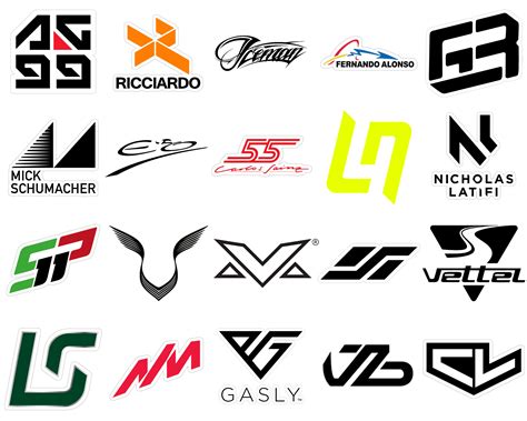 Formula 1 Drivers Logos