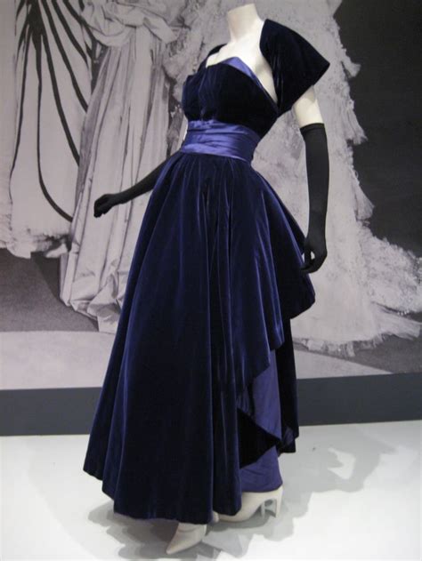 Dior Blue Velvet Evening Gown Christian Dior Dress Dior Gown Fashion