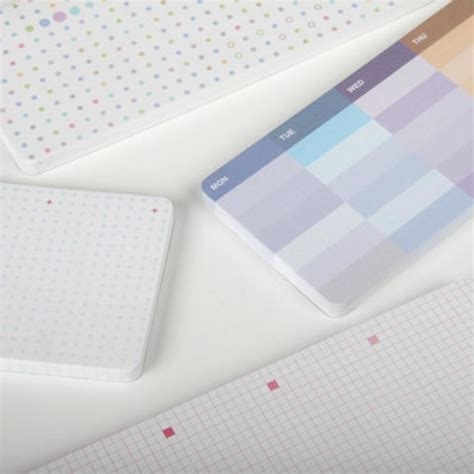 Sticky Note 4 Types Weekly Scheduler Dot Check Etsy In 2021