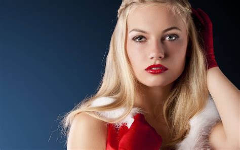 3840x2160px 4k Free Download Sexy Christmas Blonde Sexy Mrs Claus