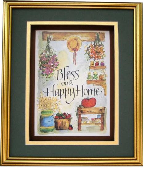 Bless Our Happy Home Paper Tole 3d Kit Size 8x10 8 680