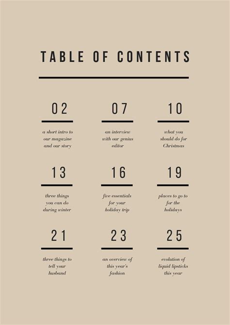 Designing The Perfect Table Of Contents 50 Examples To Show You How