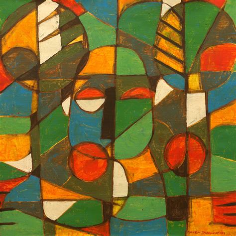 Multicolored Abstract Signed Painting From Ghana Africa Economy Novica