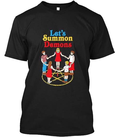 Lets Summon Demons Creepy Incantation Tshirt Rizitee