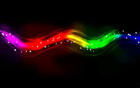 Red Blue And Green Light Abstract Colorful Black Background