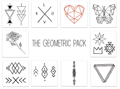 Geometric Pack Geometric Tattoo Geometric Tattoo Pattern Geometric