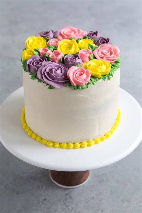 buttercream flowers cake the little epicurean