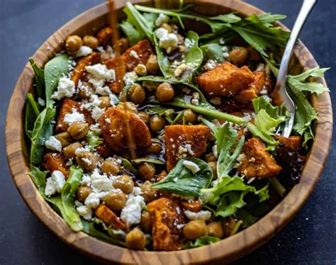 Roasted Sweet Potato And Chickpea Salad This Home Kitchen