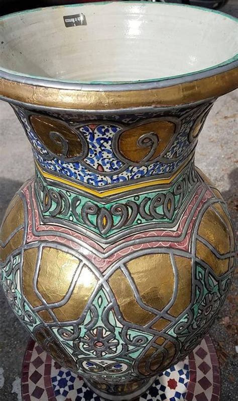 Multicolor Moroccan Vase Pottery Etsy