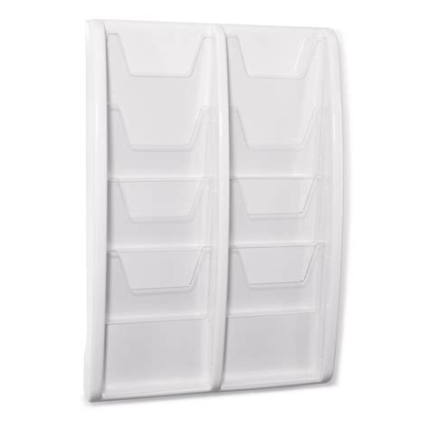 Din A5 2x4 Trays Wall Mounting White