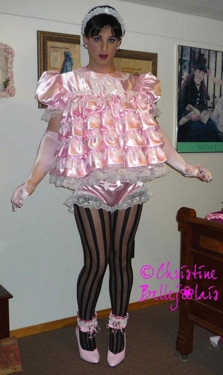 The Satin Maids Christine Bellejolais In 2019 Sissy Maid Prissy