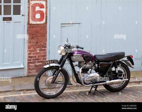 1963 Triumph Trophy Tr6 Motorcycle Stock Photo Alamy