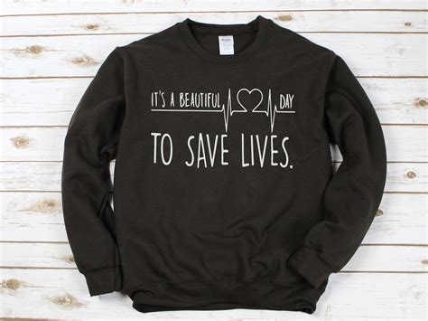 Greys Anatomy Sweatshirt Greys Anatomy Merchandise Grey Etsy