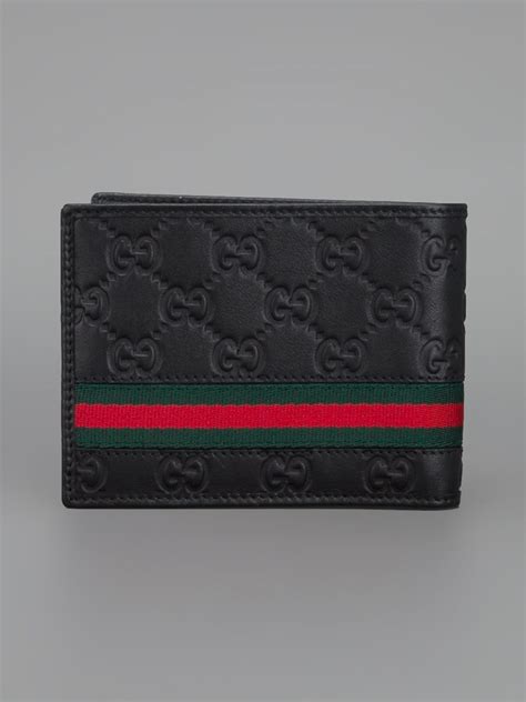 Lyst Gucci Monogram Embossed Wallet In Black For Men