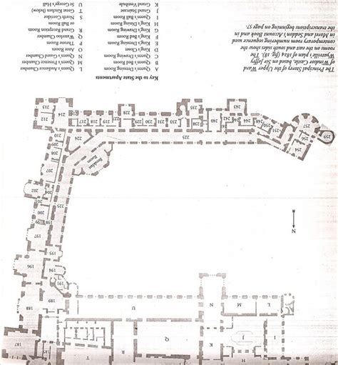 John hope and harold brakspear published 1913. Upside down plan of the first floor state apartments at ...