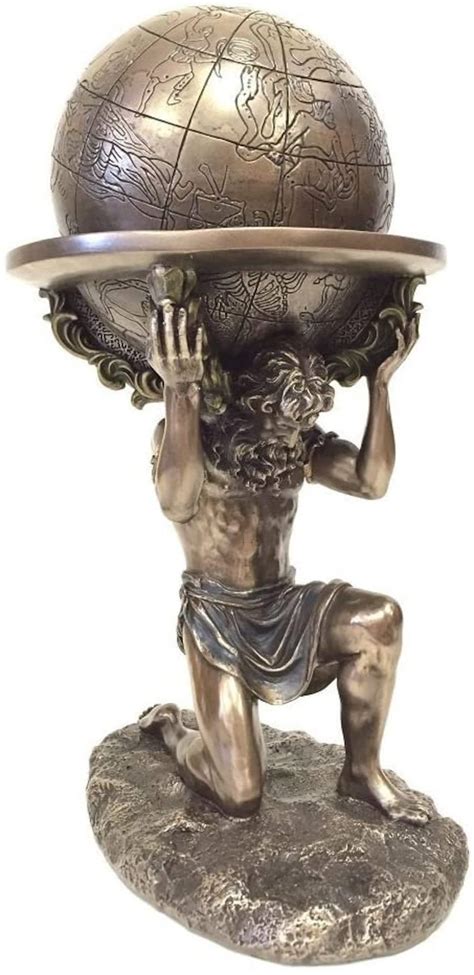 Atlas Carrying The World Myth And Legend Statue Etsy