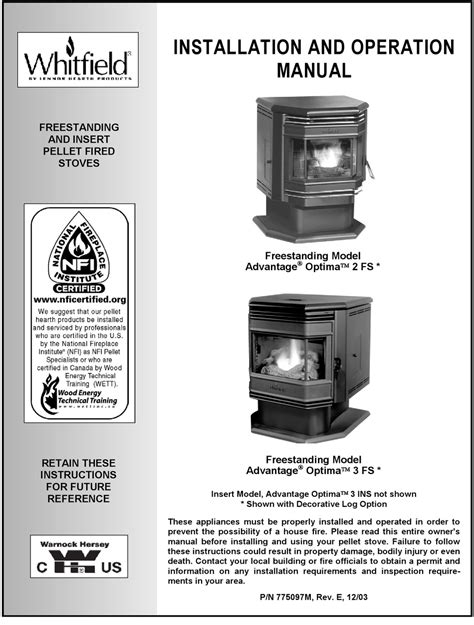 Whitfield Pellet Stove Wiring Diagram Easy Wiring