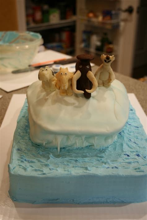 A number of major ice ages have occurred throughout earth history. Ice Age Cake - CakeCentral.com
