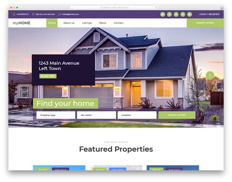 Best Free Real Estate Website Templates For Successful Realtors