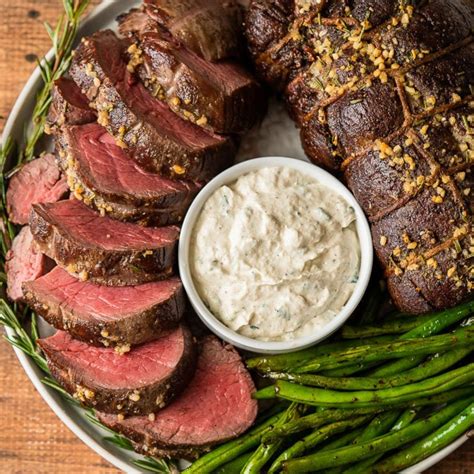 Cooking Filet Mignon Roast Combine The Oil Mustard Garlic Rosemary And Pepper In A Small Bowl
