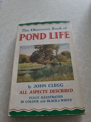 The Observers Book Of Pond Life 1956 Hardback 1st Edition Ebay