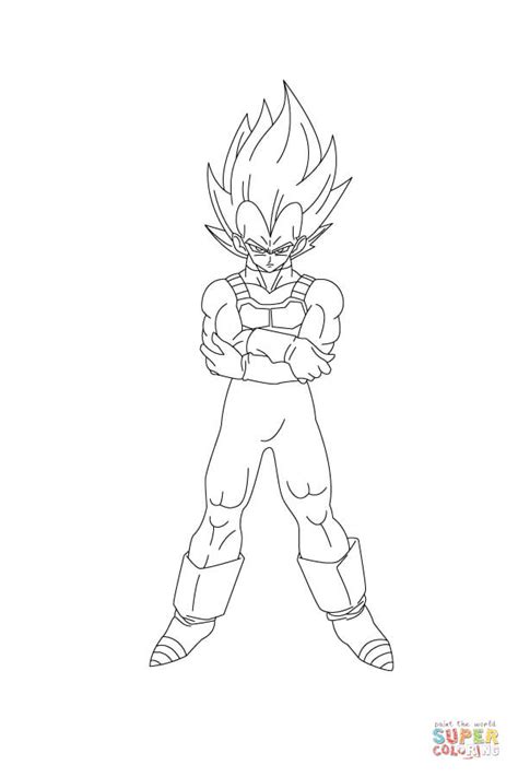 Dragon Ball Z Coloring Pages Vegeta At GetColorings Free