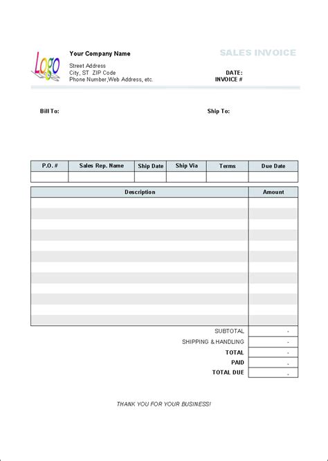 General Invoice Form 10 Results Found Uniform Invoice Software