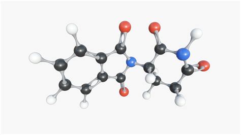 Thalidomide Molecule With Pbr 4k 8k Model Turbosquid 1945720