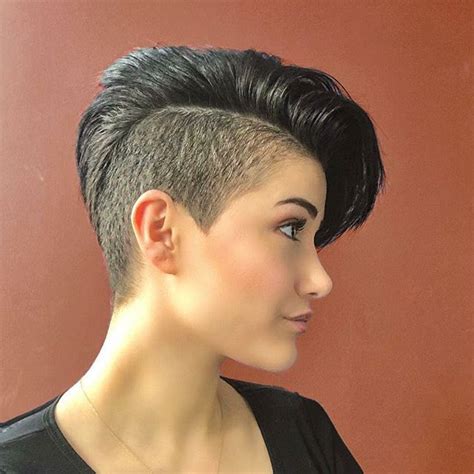 54 Stilvolle Kurzhaarfrisuren Undercut Damen Ideen Shaved Side