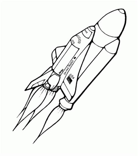 Easy and free to print nasa and space coloring pages for children. Nasa Spaceship Coloring Page - NetArt