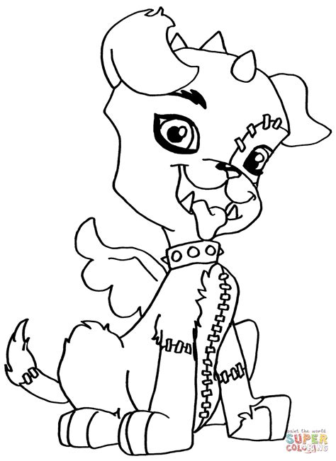 Monster High Whatzit coloring page | Free Printable Coloring Pages