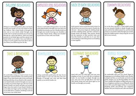 8 Fun Breathing Exercises For Kids At Home Or School Printable