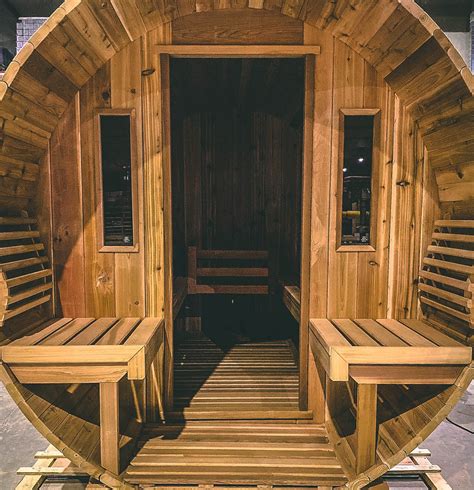 Traditional Outdoor Country Living Barrel Sauna By Saunacore Barrel