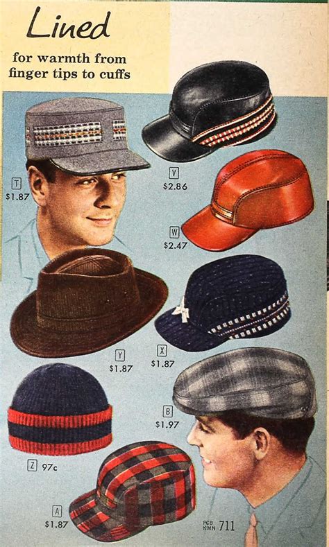 1950s Mens Hats Styles And History