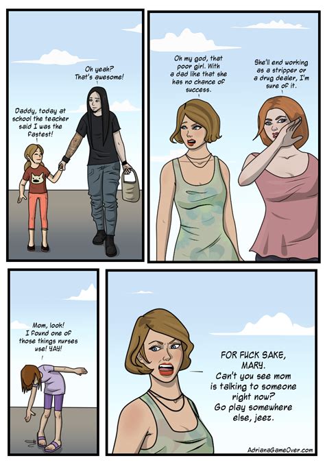 Snobby Women Judge A Parent Becaused On Nothing In Comic By Adrianagameover Com