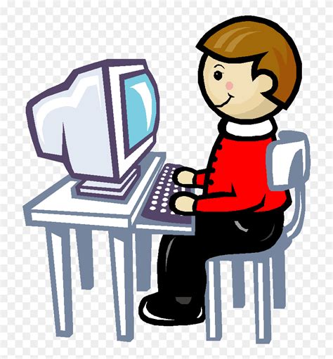 Computer Assisted Instruction Clipart - Use Computer Clip Art - Png