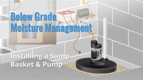 Installing A Sump Basket And Sump Pump System Youtube