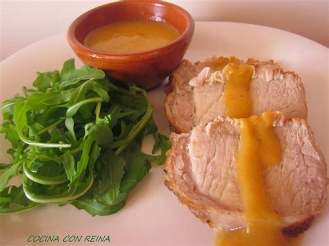 lomo de cerdo en salsa cocina con reina