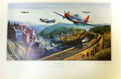 Trench Run Rebels Ebay Auction Robert Bailey Red Tail Wwii Print