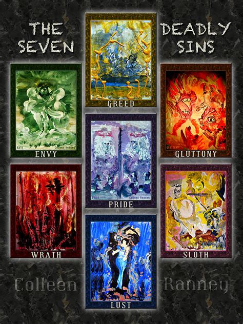 The Seven Deadly Sins Painting By Colleen Ranney Fine Art America