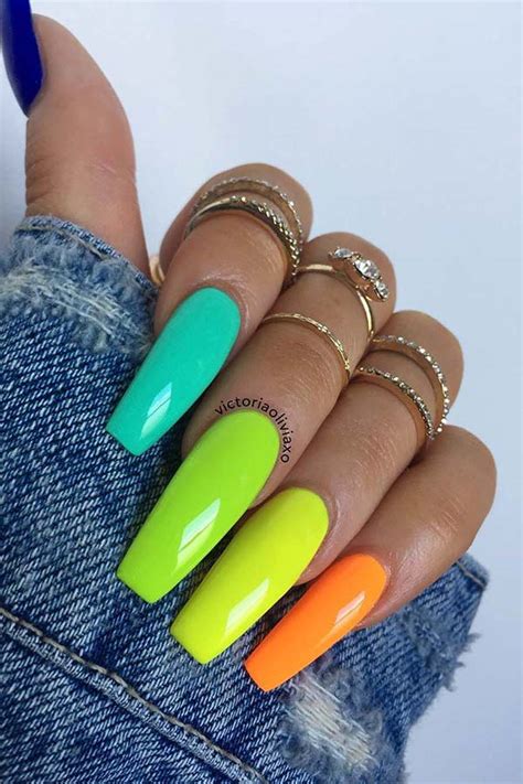 colorful nail art designs that scream summer