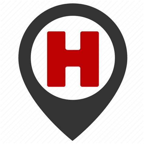 Hospital Location Map Pin Icon Download On Iconfinder