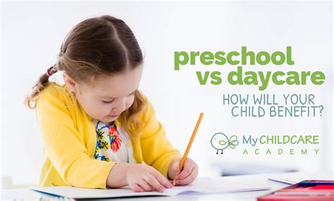Preschool Vs Daycare Do You Know The Difference My Child Care Academy