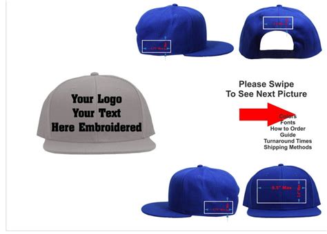 Custom Hat. Custom Logo Hat . Custom Text Hat .Flatbill Snap | Etsy | Custom hats, Custom ...